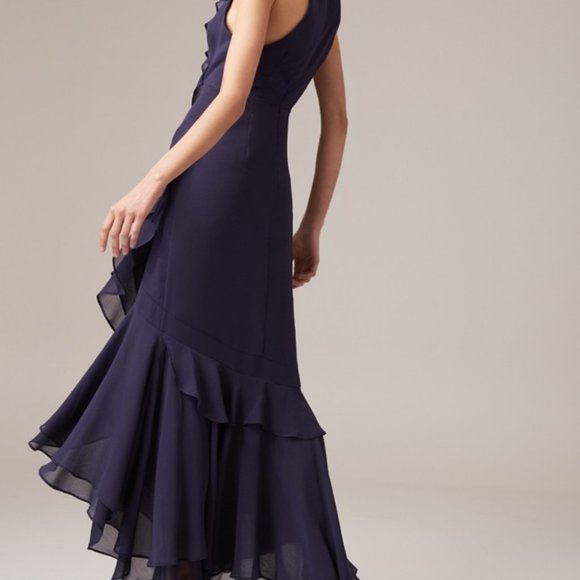 C/MEO COLLECTIVE Navy Be About You Gown Size S - Picture 3 of 14